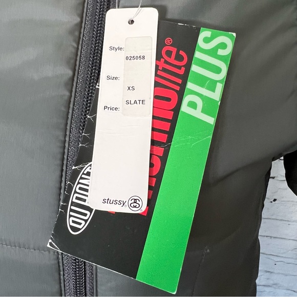 🎉HP🎉 NEW NWT NOS Vintage Stussy Thermolite Jacket Long Parka Full Zip SIZE XS - Picture 9 of 16